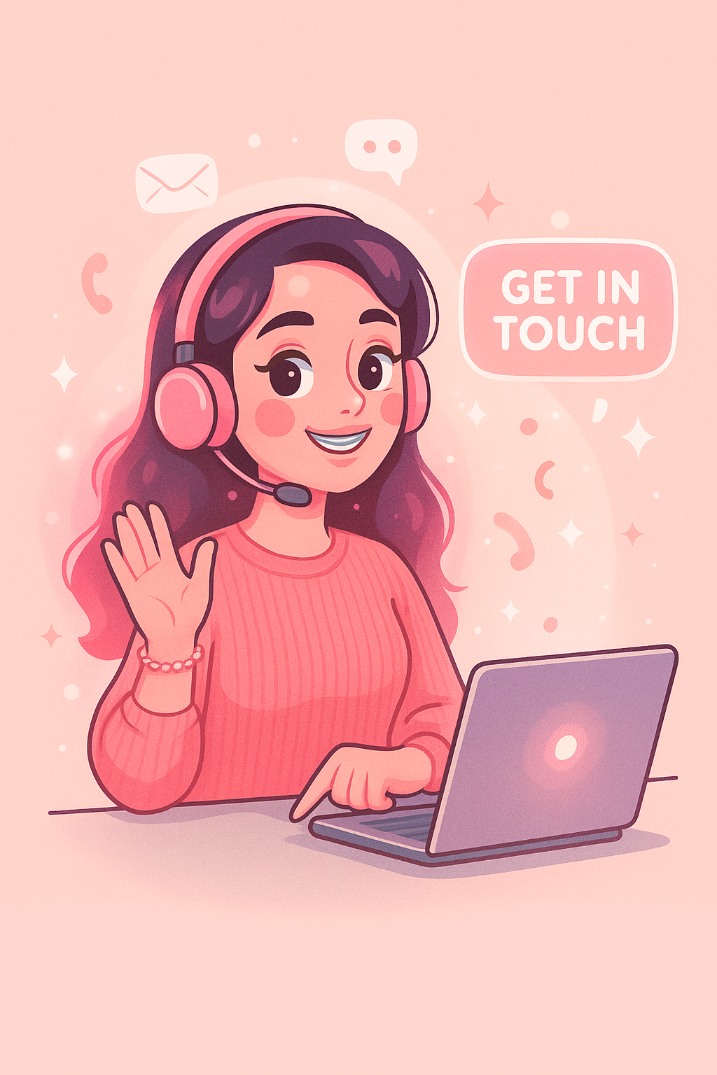 Get In Touch - Tech Illustration